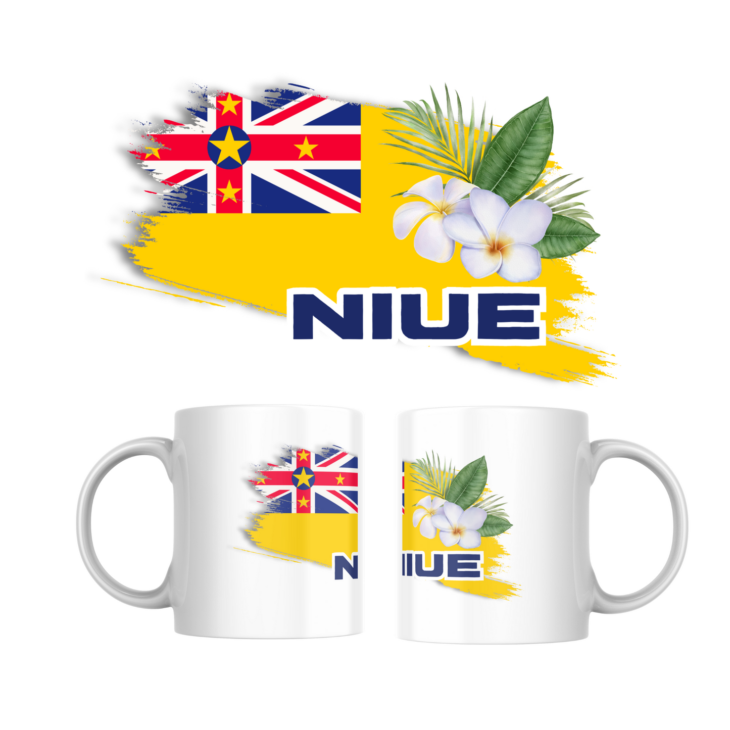 Island Flag Mugs - Samoa Tonga Niue Fiji