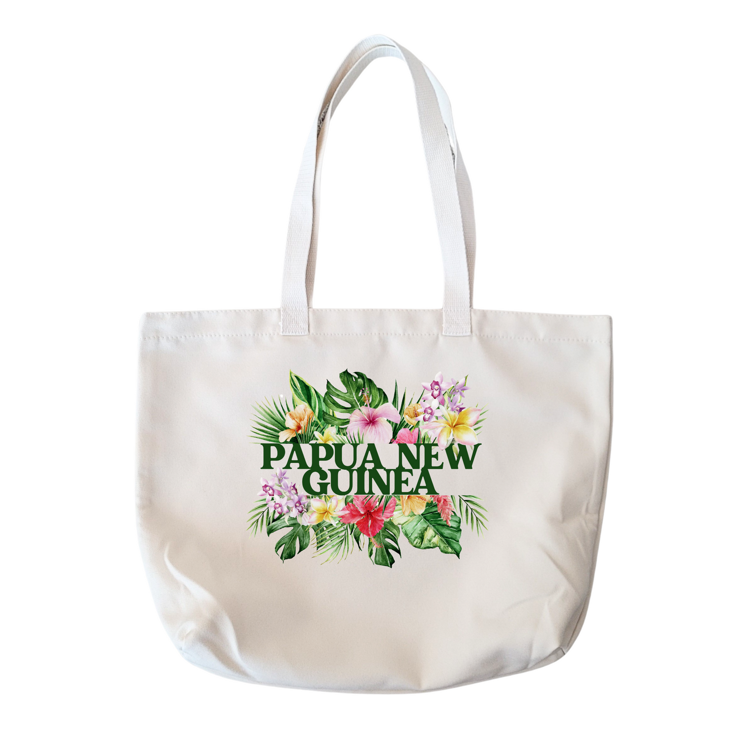 Papua New Guinea Floral Tote Bag