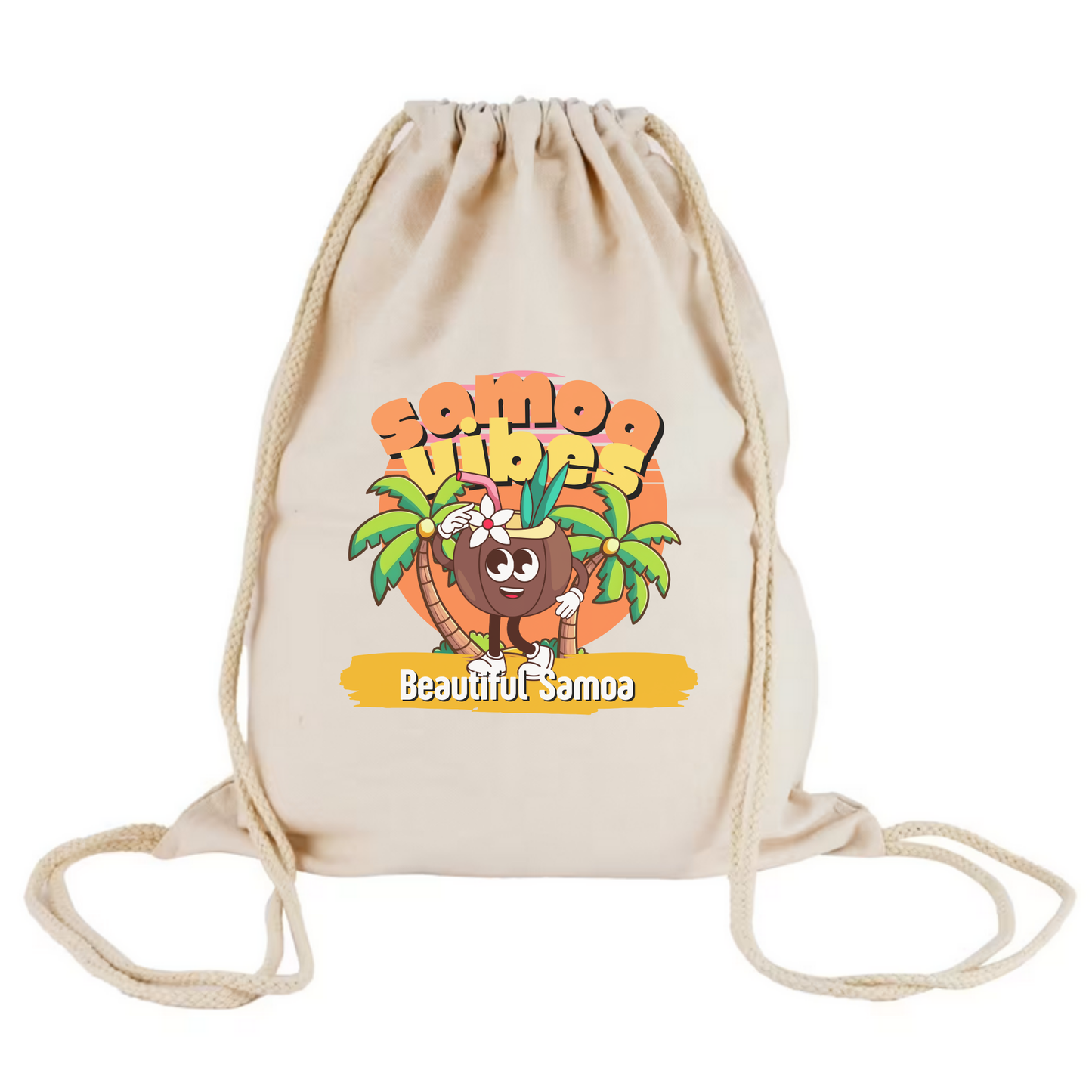 Samoa Vibes Drawstring Bag