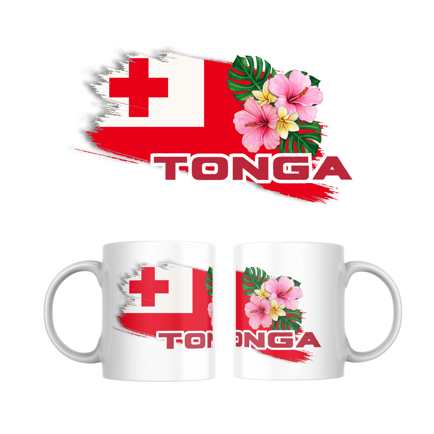 Island Flag Mugs - Samoa Tonga Niue Fiji