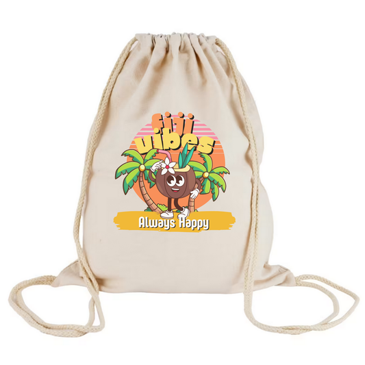 Fiji Vibes Drawstring Bag